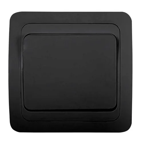 Выключатель CLASSICO 1 кл. черный 2021B IN HOME