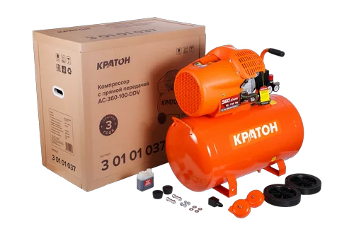 Компрессор с прямой передачей Кратон AC-360-100-DDV