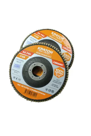 Круг лепестковый шлифовальный Кратон Тип-27 (КЛТ-1) Ø125 мм SG Р80