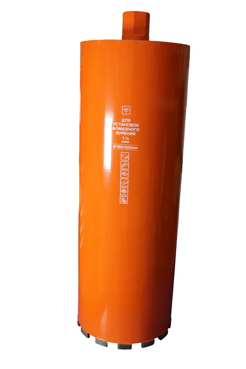 Коронка алмазная КРАТОН (180х500 мм; 1 1/4") для установок алмазного бурения