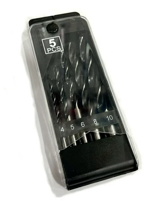 Набор винтовых сверл по дереву Кратон (4,5,6,8,10 мм) 5 шт.