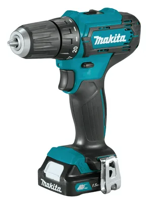 Дрель-шуруповерт аккум MAKITA DF333DWYE  12В,2х1.5 Ач, Li-ion, ЗУ, кейс, подсветка