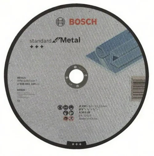 Диск отрезной по металлу BOSCH STANDART, 230x3мм прямой
