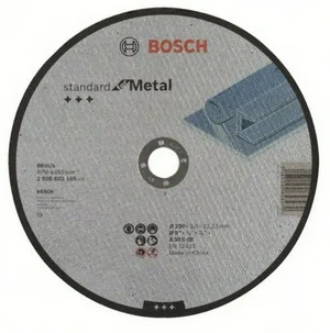 Диск отрезной по металлу BOSCH STANDART, 230x3мм прямой