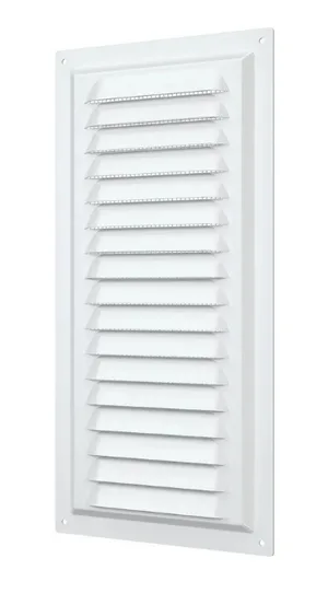 Решетка вытяжная стальная с покрытием полим эмалью с сеткой 150х300 ЭРА