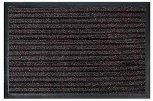 Коврик Ребро 3:2 влаговпитывающий, ребристый (коричневый) 40х60 см