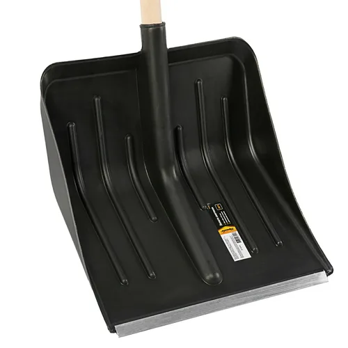 Лопата снеговая СИБРТЕХ Sparta пласт., дер. черенок, 405х420мм.