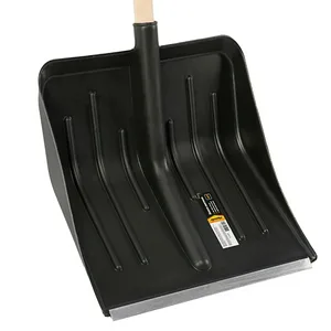 Лопата снеговая СИБРТЕХ Sparta пласт., дер. черенок, 405х420мм.