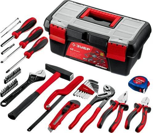 Набор ЗУБР Хозяин-42, универсальный, 42 пр.