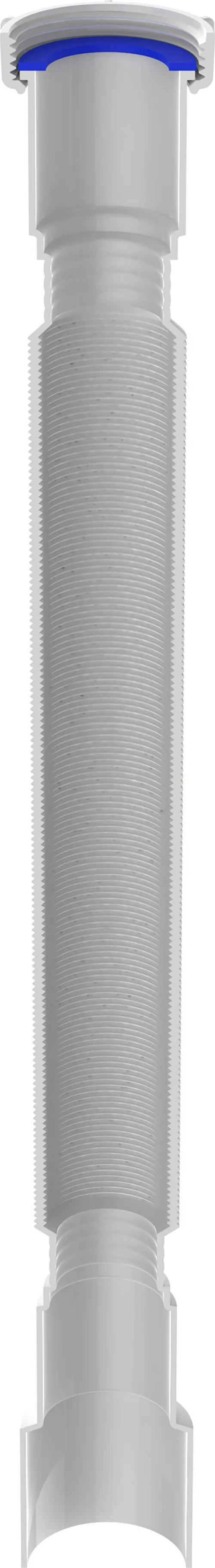 Гофротруба Aquant 1 1/2"х40/50 удлиненная, 1250 мм