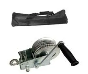 Лебедка ручная барабанная Кратон RCP-1.0 Т, стальной трос 10 М