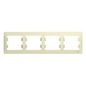 Рамка GLOSSA 4-постовая, БЕЖЕВЫЙ