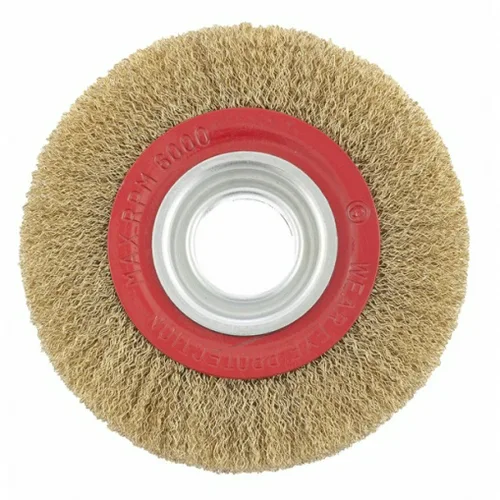 Щетка для точила MATRIX, 175х32 мм, плоская, латунированная витая проволока