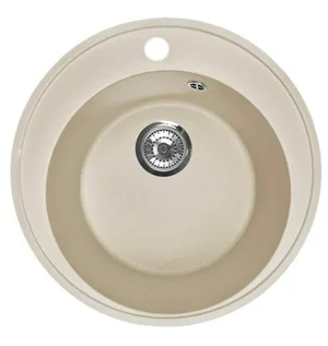 Мойка I-TECH круглая Ø500х190 кварц, песчаный берег