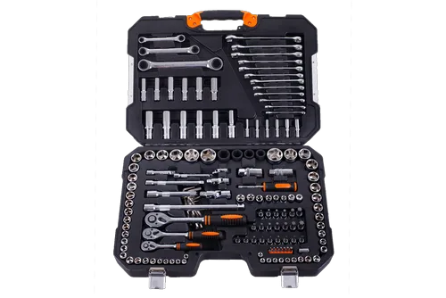 Набор инструментов Кратон TS-23 socket 150, 1/4"+3/8"+1/2"
