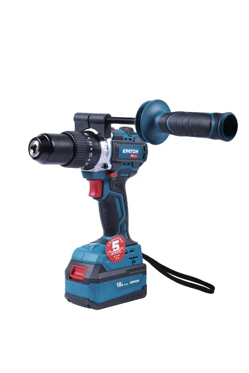 Дрель-шуруповерт ударная аккумуляторная бесщеточная КРАТОН  BICD18-90N-OFA SET  (АКБ 4,0А·ч; ЗУ + кейс)