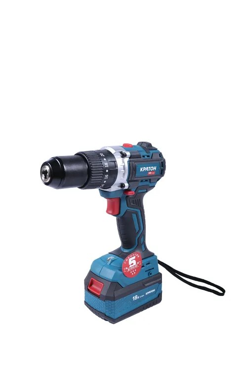 Дрель-шуруповерт ударная аккумуляторная бесщеточная КРАТОН  BICD18-90N-OFA SET  (АКБ 4,0А·ч; ЗУ + кейс)