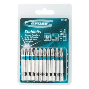 Бит GROSS РН2х50, сталь S2, 1шт(10 в уп.)