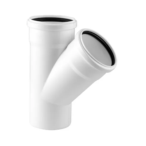 Тройник ELITE МК МПП 110/110х45°, белый, РТП