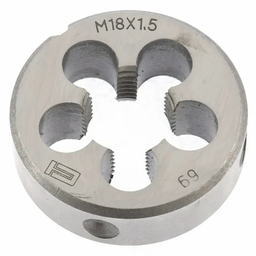 Плашка СИБРТЕХ, 18 х 1,5мм, метрическая, инструментальная сталь