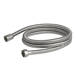 Шланг для душа I-TECH, G1/2"x1/2", двухзамковый, нерж, растягивающийся 145-185 см*13мм, хром