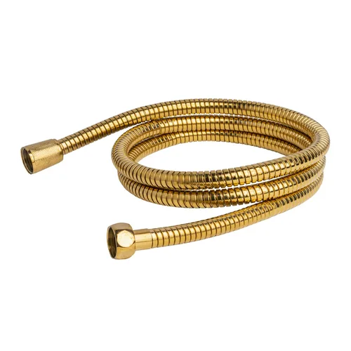 Шланг для душа I-TECH, G1/2"x1/2", двухзамковый, нерж, растягивающийся 145-185 см*13мм, бронза