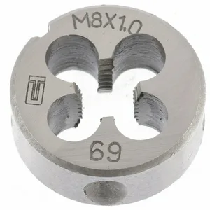 Плашка СИБРТЕХ, 8 х 1,0мм, метрическая, инструментальная сталь