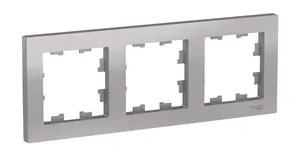 Рамка AtlasDesign 3-постовая, АЛЮМИНИЙ, SE 