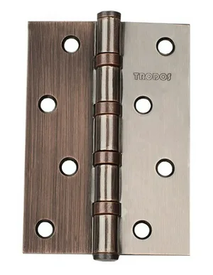 Петля TRODOS, универ, 100х70х2,5мм, б/к, медь, 2 шт.