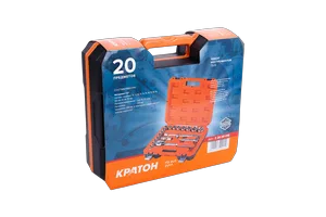 Набор инструментов Кратон TS-15 1/2" 20 пр.