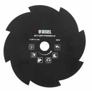 Нож режущий к триммеру DENZEL 230 Х 25,4,1,6 мм, 8 лезвий