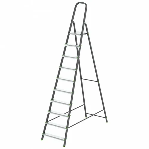 Стремянка стальная СИБРТЕХ, алюминиевые ступени, 10 ступеней