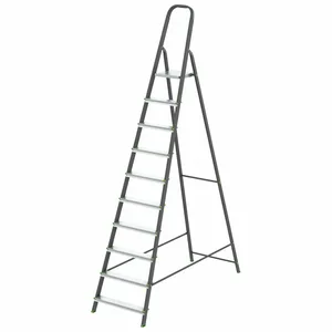 Стремянка стальная СИБРТЕХ, алюминиевые ступени, 10 ступеней