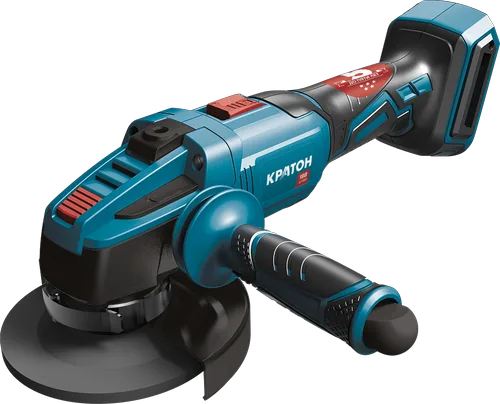 Машина шлифовальная угловая аккумуляторная бесщеточная КРАТОН AGB18DC-125-OFA (без АКБ и ЗУ)