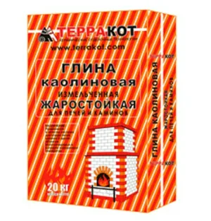 Глина каолиновая Терракот жаростойкая 20 кг