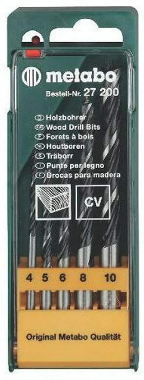 Набор сверл по дереву METABO, 5шт