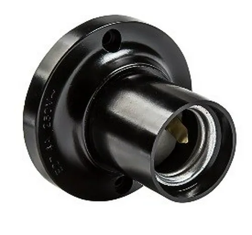 Патрон Е27 карболитовый потолочный Ф П-01 IN HOME