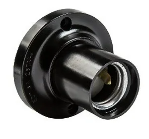 Патрон Е27 карболитовый потолочный Ф П-01 IN HOME