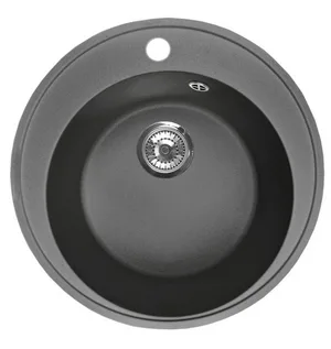 Мойка I-TECH круглая Ø500х190 кварц, черный опал