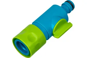 Соединитель PALISAD LUXE, быстросъёмный, пластик, штуцерный с переключателем