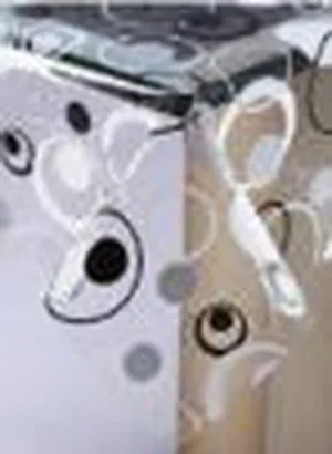 Клеенка MIRAGE прозрачная с печатью (H144b)  1,37*25м 