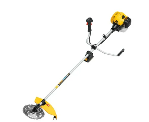 Триммер бензиновый DENZEL DT-52E, 2200 Вт, нож, леска, электростартер, 52 см3, неразъем, состоит из 2 частей