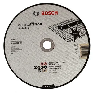 Диск отрезной по нержав стали BOSCH, 180x2мм