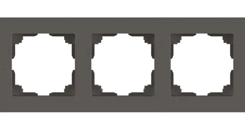 Рамка ЭРА Intro Accent 6-503-09, 3-постовая, титан