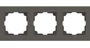 Рамка ЭРА Intro Accent 6-503-09, 3-постовая, титан