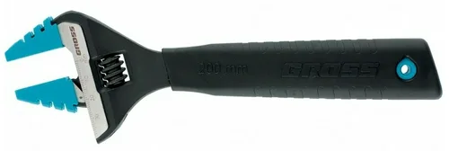Ключ GROSS разводной, 200 мм, CrV, ультратонкие губки