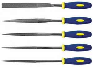 Набор FIT, надфили, алмазные, мягкая ручка, 3х140х50мм, 5шт 