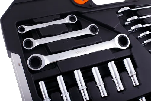 Набор инструментов Кратон TS-23 socket 150, 1/4"+3/8"+1/2"