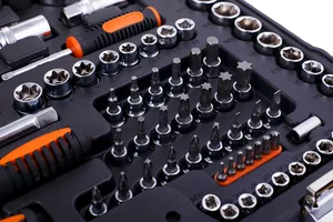 Набор инструментов Кратон TS-23 socket 150, 1/4"+3/8"+1/2"