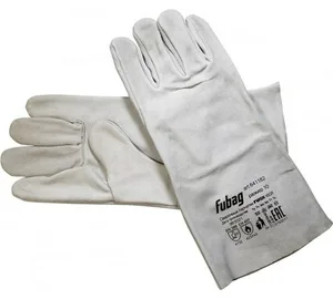 Краги сварщика спилковые FUBAG FWGN 10GR без подкладки, серые